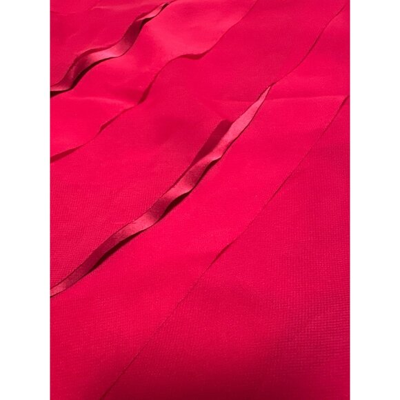 Ann Taylor Medium Red Sleeveless Layered Tank Top Night Out Club Party Fit Chic - Picture 12 of 12